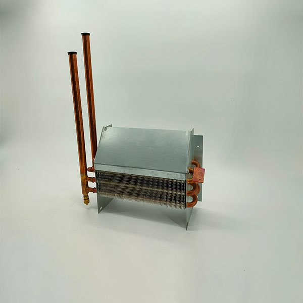 Inclined tube finned evaporator