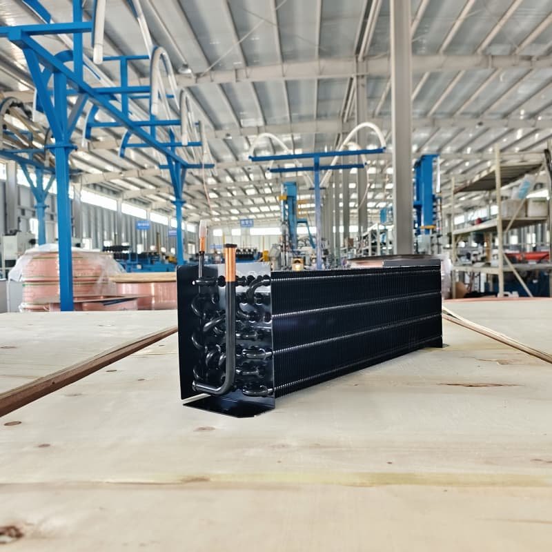 Display cabinet evaporator