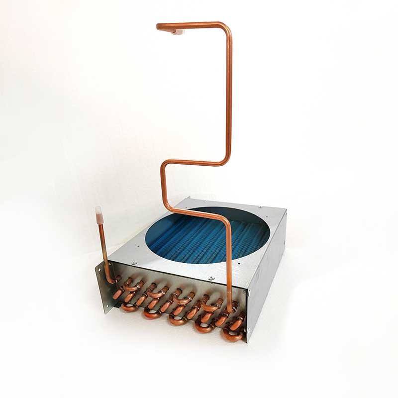 Small air-cooled condenser cold storage compressor radiator cooler copper tube aluminum fin coil