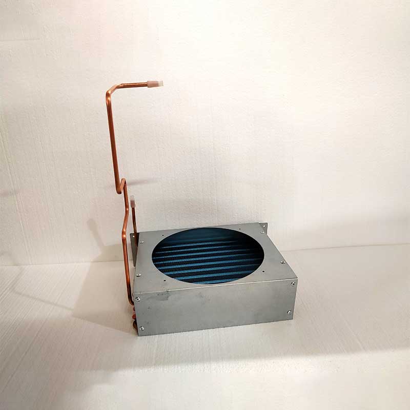 Small air-cooled condenser cold storage compressor radiator cooler copper tube aluminum fin coil
