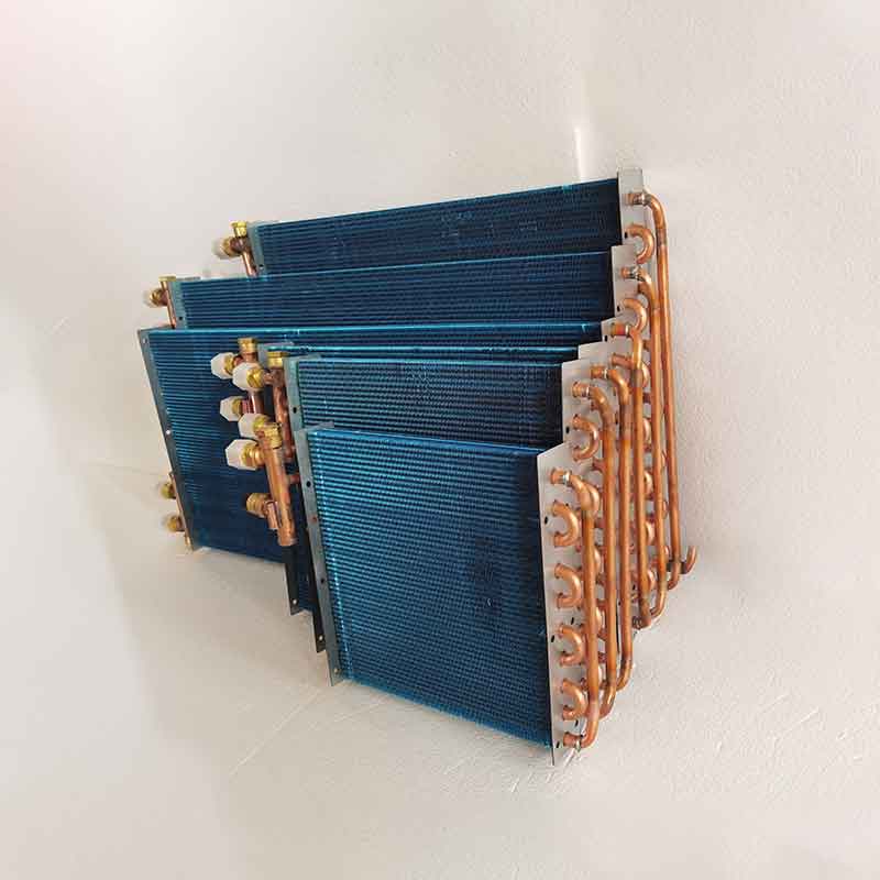 Air-cooled copper tube condenser