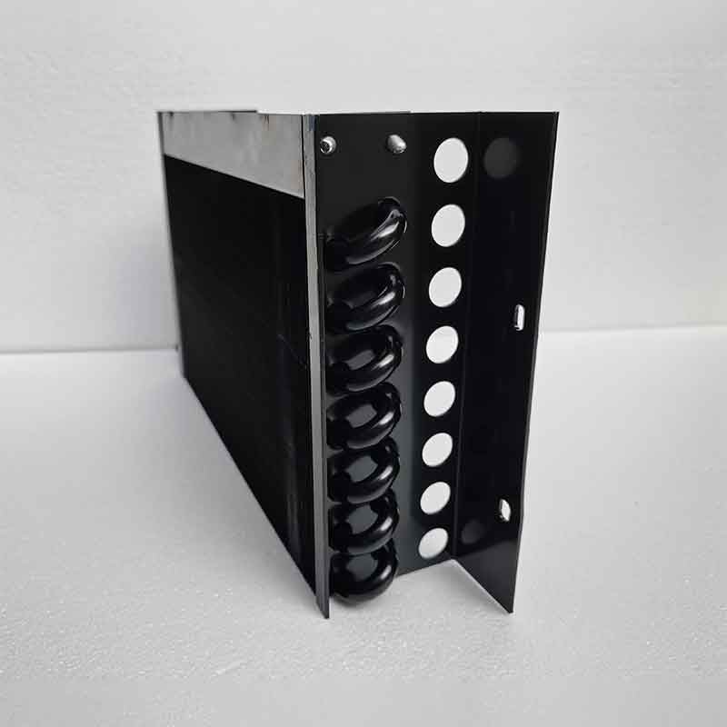 Black copper tube aluminum fin evaporator coil