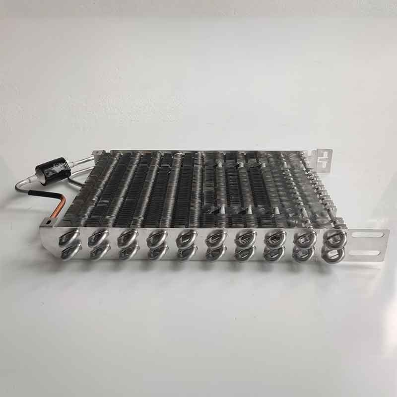 Aluminum tube fin evaporator coil