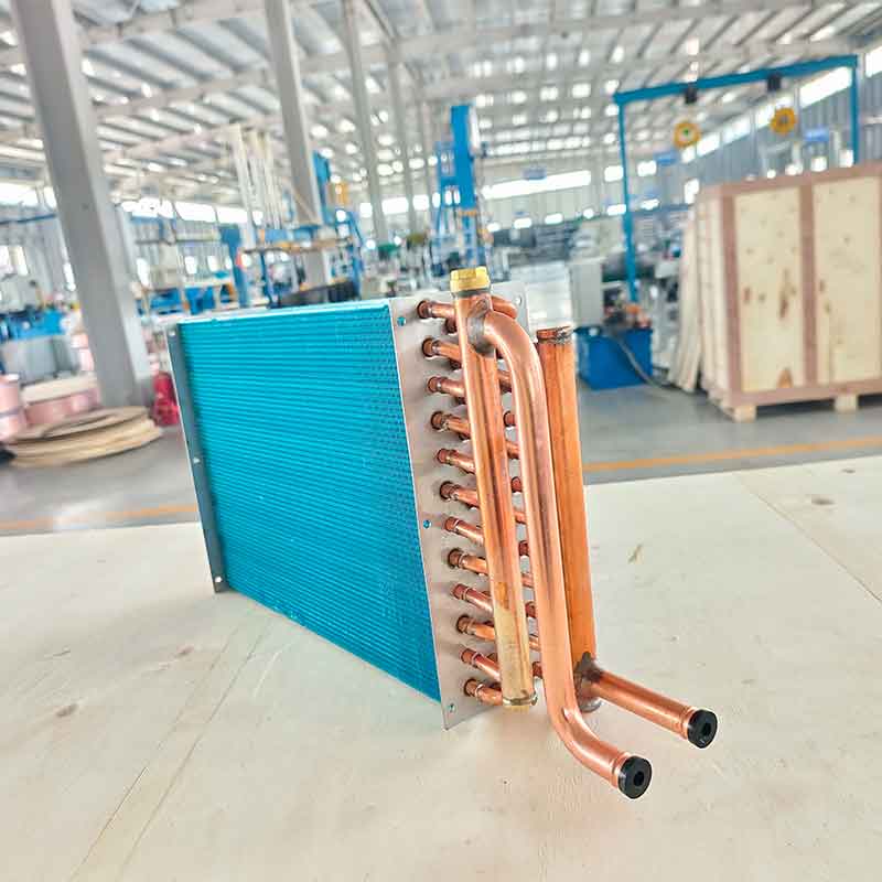 Copper tube aluminum fin heat exchanger for marine cruise ship heating equipment
