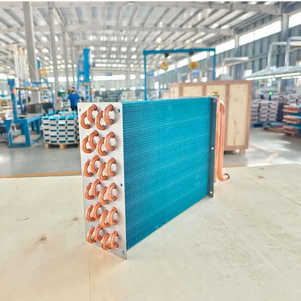 Copper tube aluminum fin heat exchanger for marine cruise ship heating equipment