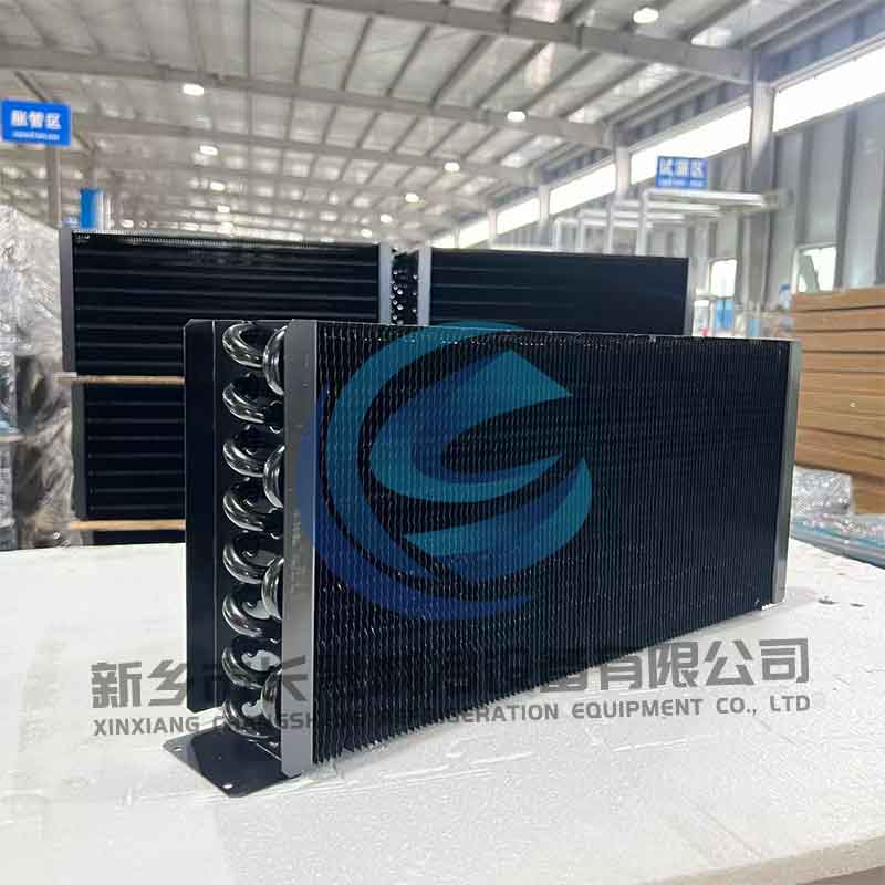 Air-cooled copper tube fin evaporator