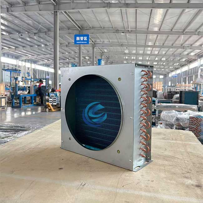 Custom Industrial Copper Tube Fin Heat Exchangers for Refrigeration & Cooling Plants