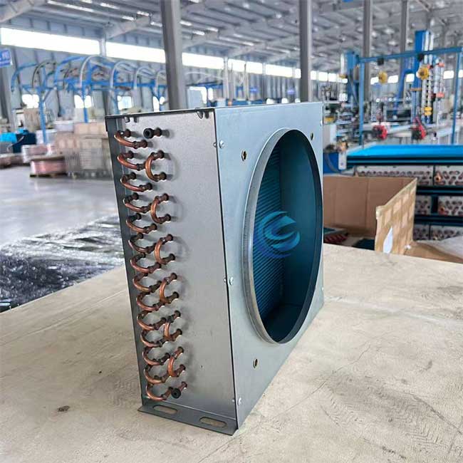 Custom Industrial Copper Tube Fin Heat Exchangers for Refrigeration & Cooling Plants