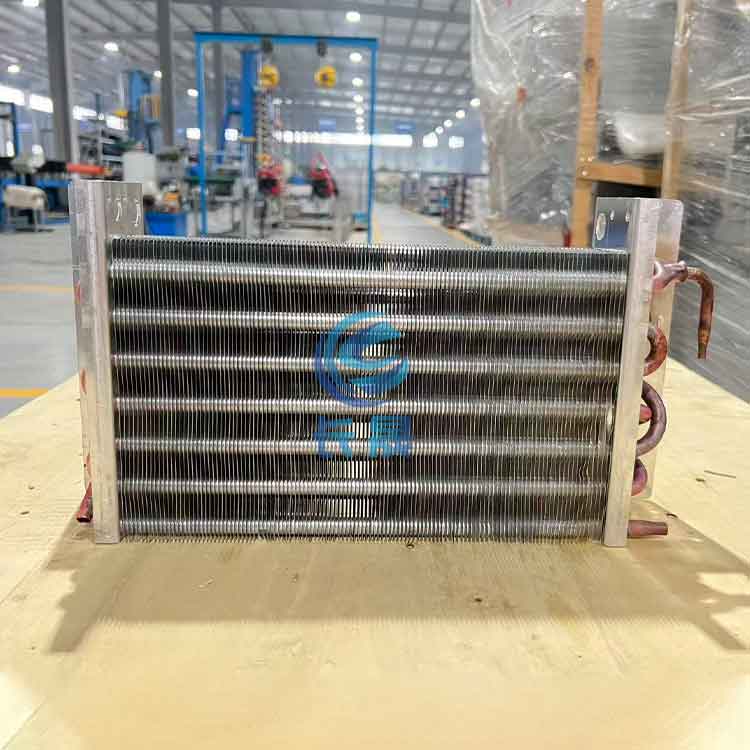 Enhanced surface aluminum finned evaporator coil