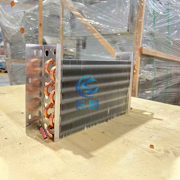 Enhanced surface aluminum finned evaporator coil