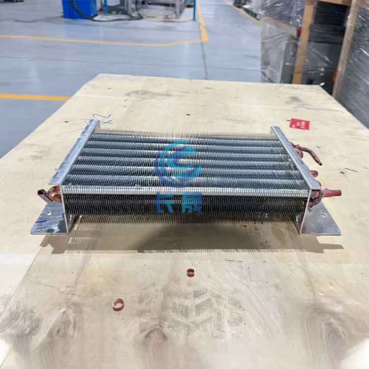 Enhanced surface aluminum finned evaporator coil
